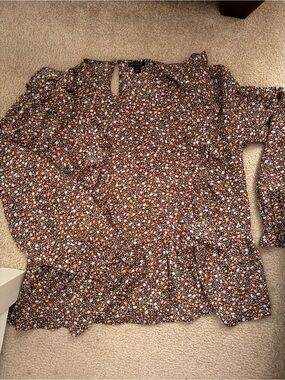 Women's Floral Long-Sleeve Blouse